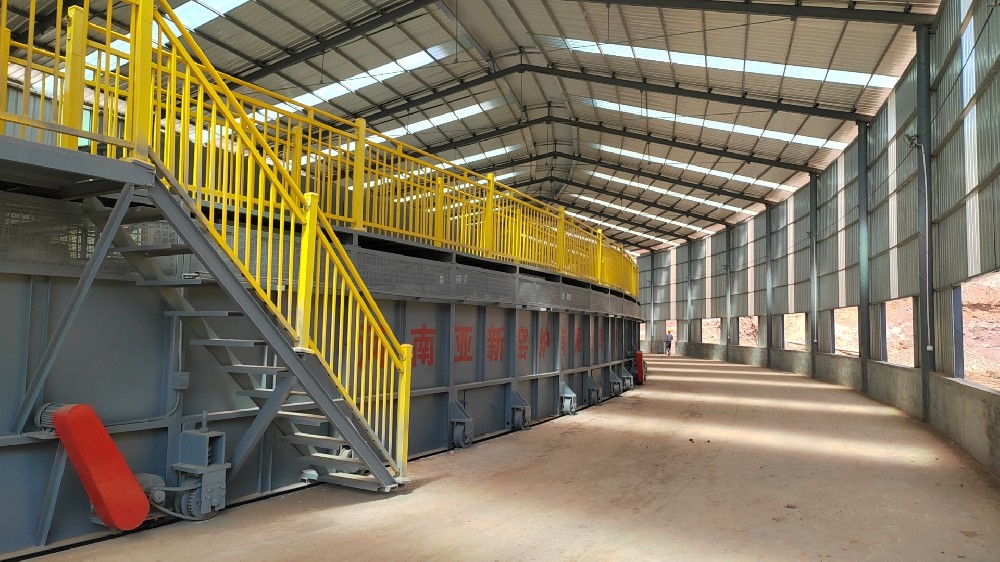 甘肅隴南9m移動(dòng)式隧道窯